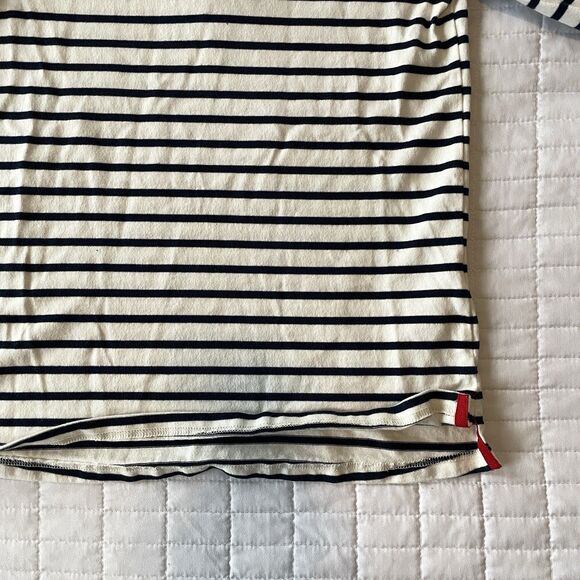 JOULES Harbour Notch Neck Blue & White Nautical Stripe Long Sleeve Top Size US 6 - Picture 5 of 9